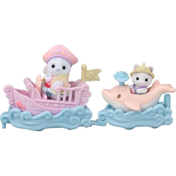 Sylvanian Families Mořská vozidla a baby figurky v zábavním parku