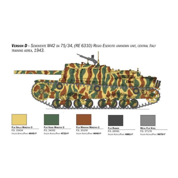 Model Kit military 6759 - Semovente M42 da 75/34 Upgrade Edition (1:35) (obrázek 7)