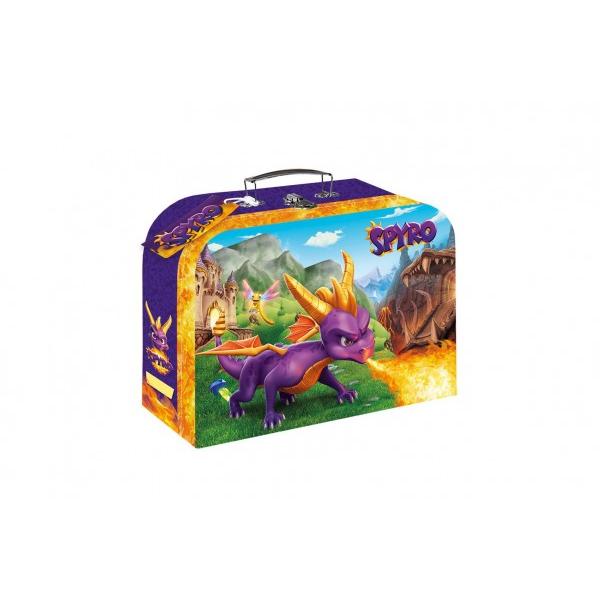 Kufřík školní papírový Spyro 25x18x9cm