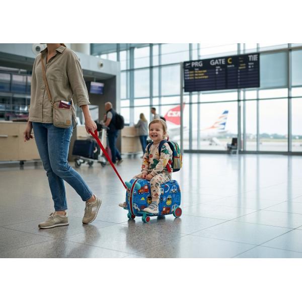 Dětský kufřík na kolečkách Pack&Ride, Traffic (obrázek 6)