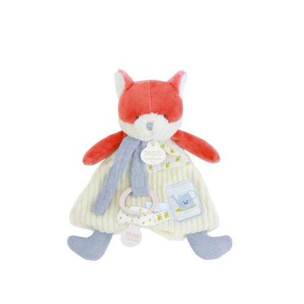 Doudou Dárková sada Plyšová liška Romarin s úchytem na dudlík 19 cm (obrázek 4)