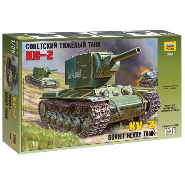 Model Kit tank 3608 - Soviet heavy tank KV-2 (1:35)