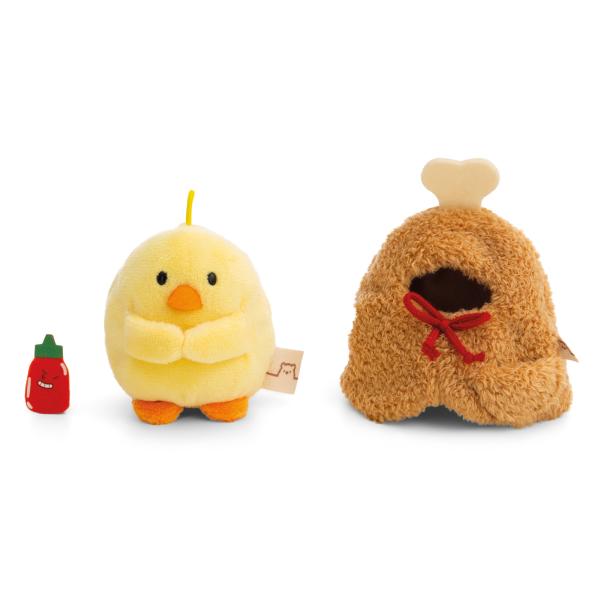 NICI plyš MyMochi Kuře Tschieps 8 cm v kostýmu kuřecí stehýnko a chilli om. (obrázek 6)