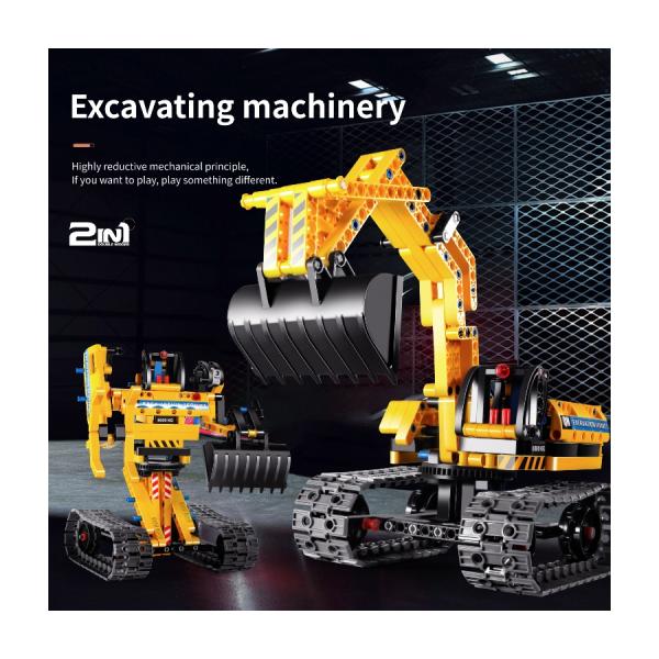 iM.Master Stavebnice bagr robot 2v1 31x14x16 cm