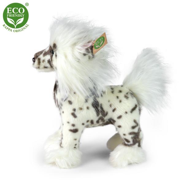Plyšový pes čínský chocholatý stojící 25 cm ECO-FRIENDLY (obrázek 3)