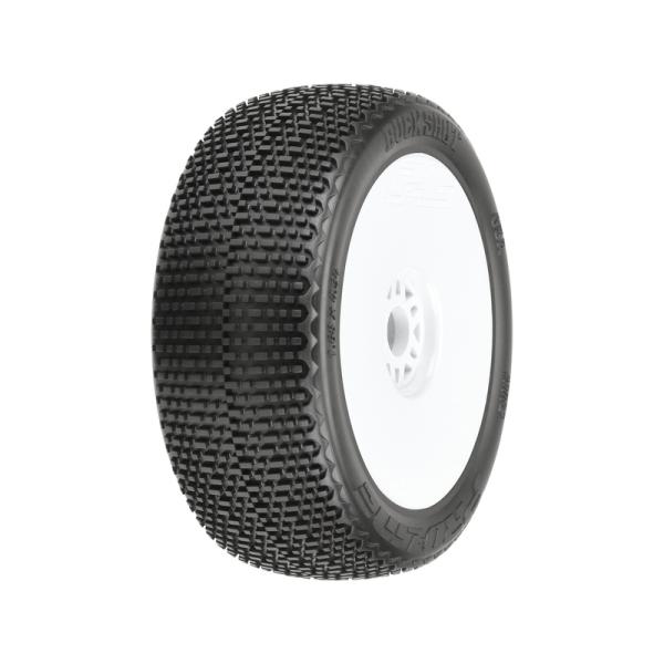 Pro-Line kolo 3.3", pneu Buck Shot S3 Buggy, disk H17 biely (2)