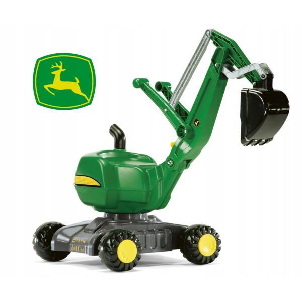 Rollytoys RollyDigger Pojízdný Otočný Bagr John Deere zelený (obrázek 3)