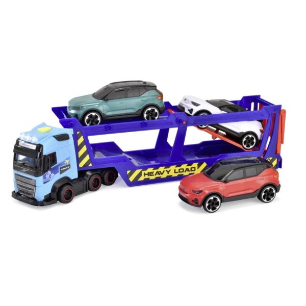 Autotransportér Volvo FH 16, 40 cm + 3 auta, světlo, zvuk