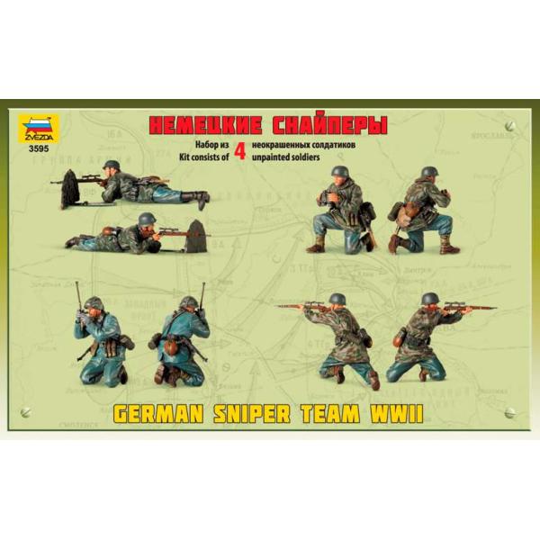 Model Kit figurky 3595 - German Sniper Team (1:35) (obrázek 3)