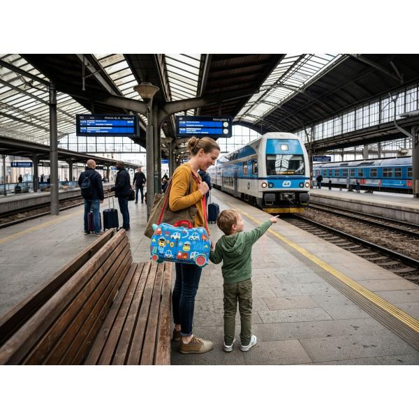 Dětský kufřík na kolečkách Pack&Ride, Safari (obrázek 5)