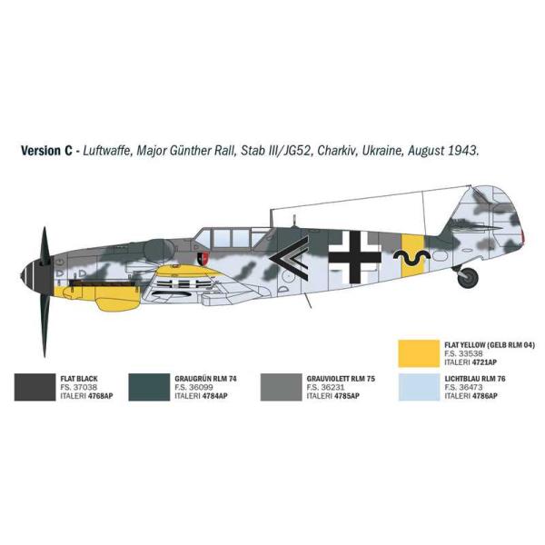 Model Kit letadlo 1483 - Bf 109 G-2/G-6 Aces (1:72) (obrázek 5)
