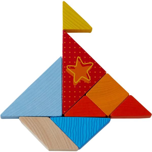 Haba Hra s předlohovými kartičkami Tangram Tvary a postavičky (obrázek 5)