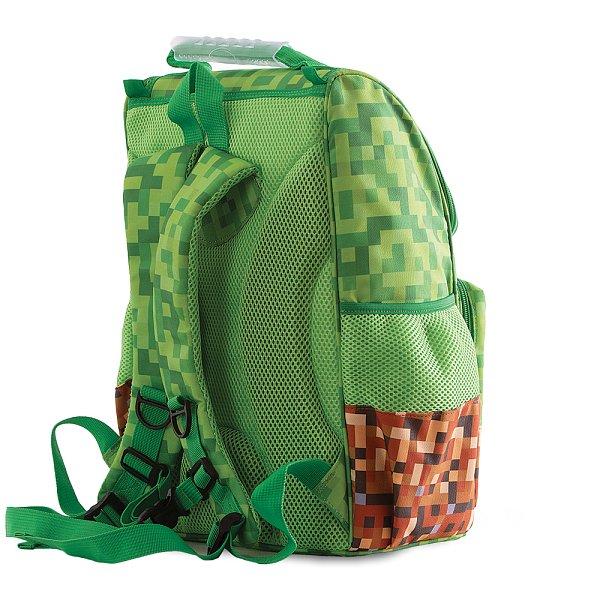 PIXIE CREW školní aktovka zeleno-hnědá s malým panelem