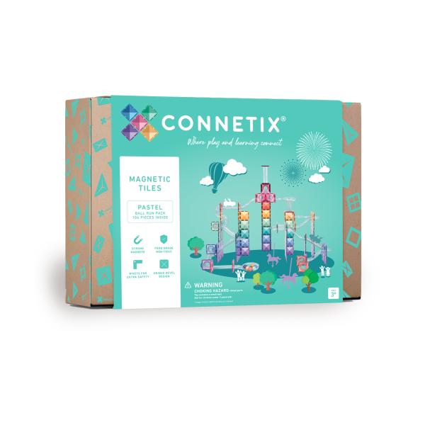 CONNETIX® Pastel Ball Run Pack magnetická stavebnice 106 ks
