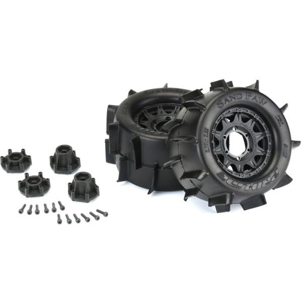 Pro-Line kolo 2.8", pneu Sand Paw, disk Raid H12 černý (2) (obrázek 3)