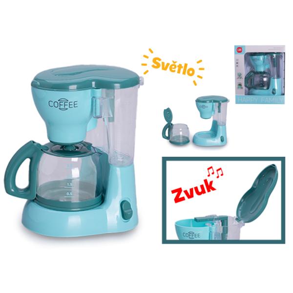 Kávovar prekvapkávač 16cm na batérie so svetlom a zvukom