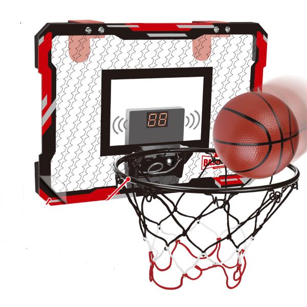 Basketbalový kôš s počítadlom a loptou 39x28 cm