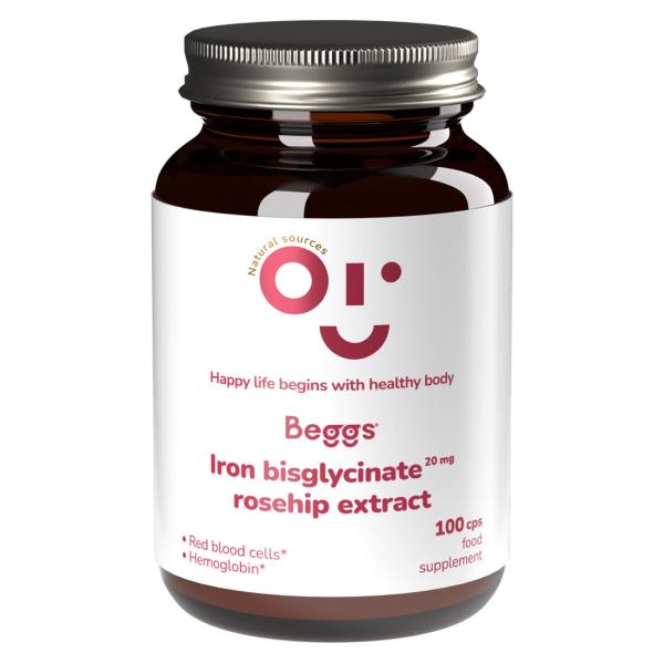 Beggs Iron bisglycinate 20 mg, rosehip extract (100 tobolek)