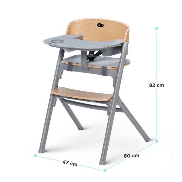 KINDERKRAFT Židle jídelní LIVY Oak (obrázek 6)