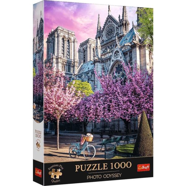 TREFL Puzzle 1000 Premium Plus Kvalita Foto Odysea: Katedrála Notre-Dame v Paříži