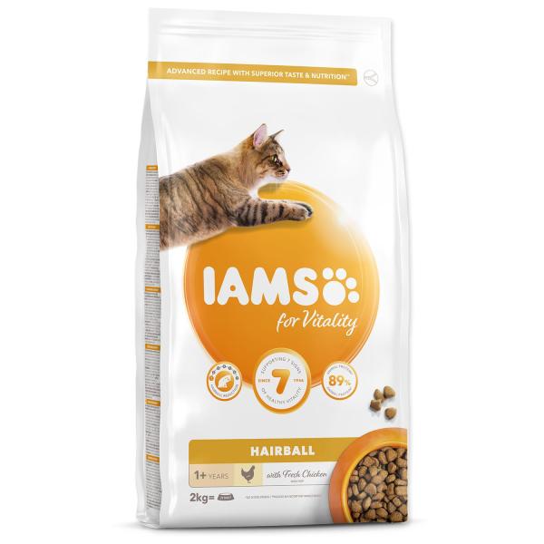 IAMS Cat Adult Hairball Chicken 2kg