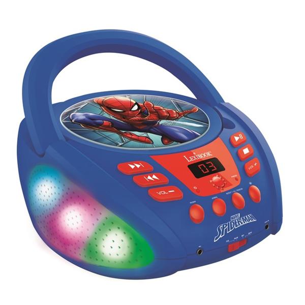 Svítící Bluetooth CD přehrávač Spider-Man