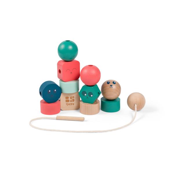 BS Toys Převlékání korálků - motorická hra