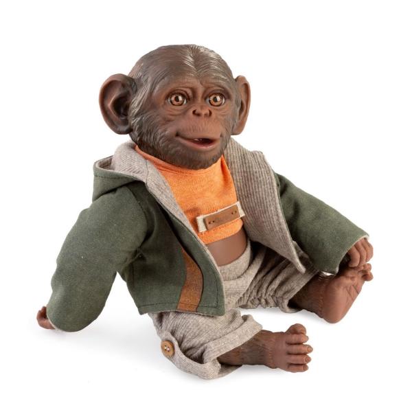 Guca 990 REBORN OPIČKA - realistická opička bábätko s celovinylovým telom - 32 cm