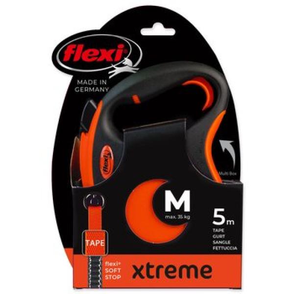 Vodítko FLEXI Xtreme páska M oranžové 5m (obrázek 4)