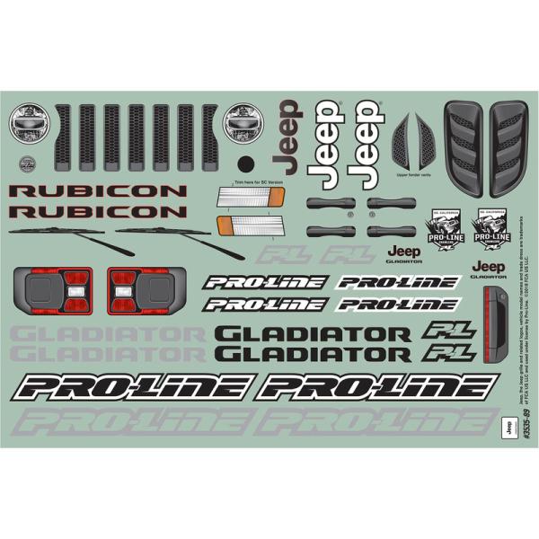 Pro-Line karosérie 1:10 Jeep Gladiator Rubicon (Short Course) (obrázek 10)
