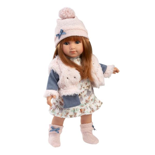 Llorens 53555 NICOLE – realistická panenka s měkkým látkovým tělem – 35 cm