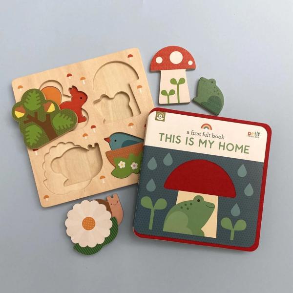 Petit Collage Vkládací puzzle To je můj domov (obrázek 3)