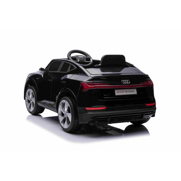 Elektrické autíčko Audi E-tron Sportback 12V, černé, široké jednomístné sedadlo (obrázek 4)