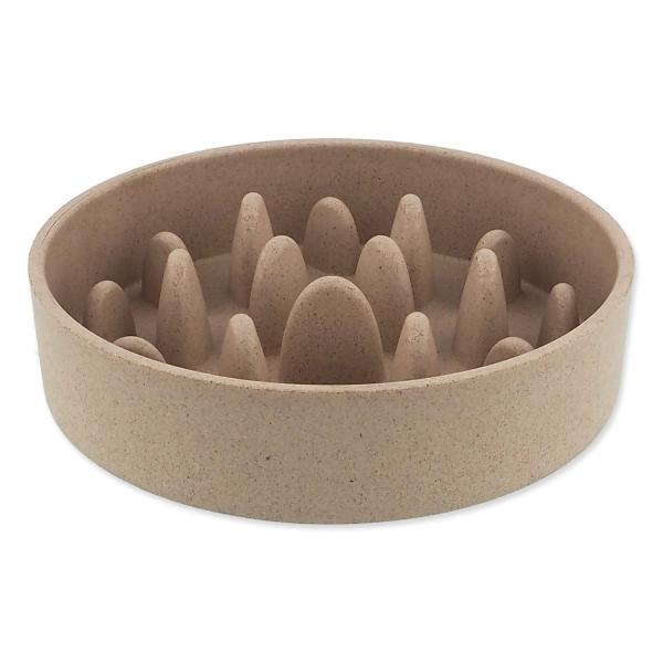 Miska Dog Fantasy proti hltaniu EcoStyle béžová 14cm, 400ml