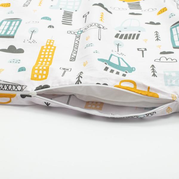 3-dílné povlečení New Baby 90/120 cm Město hořčicové