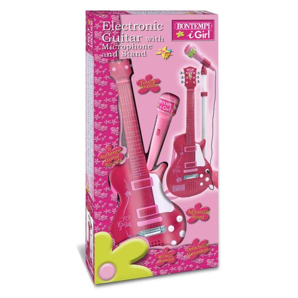 Bontempi Rocková elektrická kytara s mikrofonem a stojanem 245872 (obrázek 3)