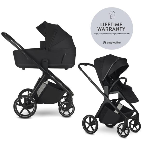 Easywalker Kočárek kombinovaný Zoey Pure Black