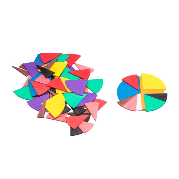 WissnerK kruhové výseče na výučbu zlomků 71 ks