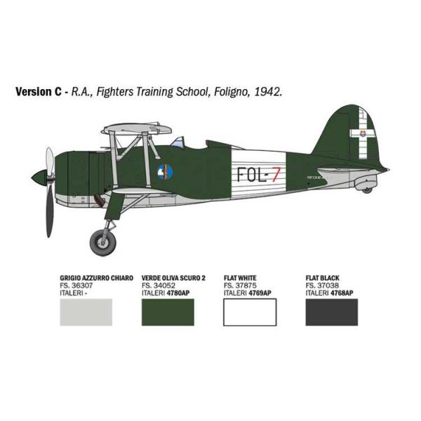 Model Kit letadlo 2842 - FIAT CR.42 Falco Assault/Night Fight (1:48) (obrázek 6)