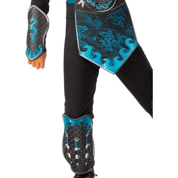 NINJA modrý drak dětský kostým velikost (130-142cm)
