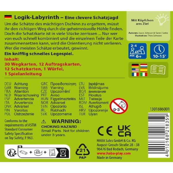 Haba Mini hra pro děti Logický labyrint od 6 let (obrázek 3)