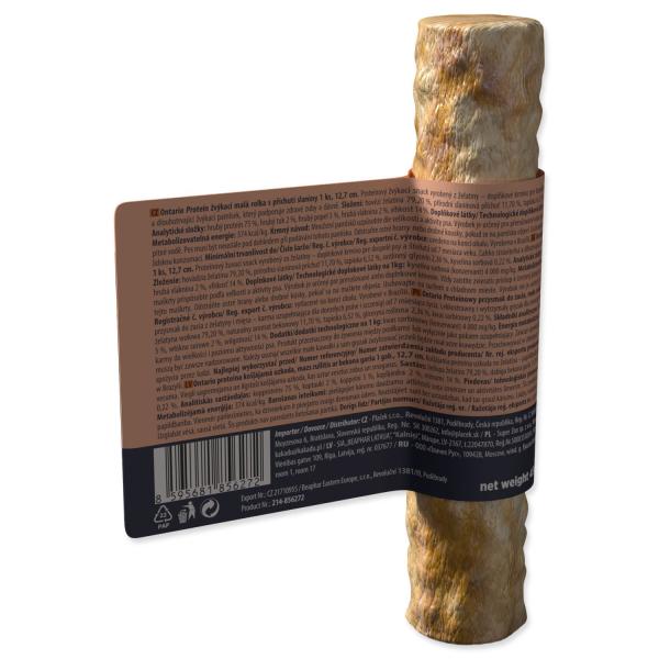 Pochoutka Ontario Protein příchuť slanina, žvýkací rolka malá 1ks 12,7cm (obrázek 5)