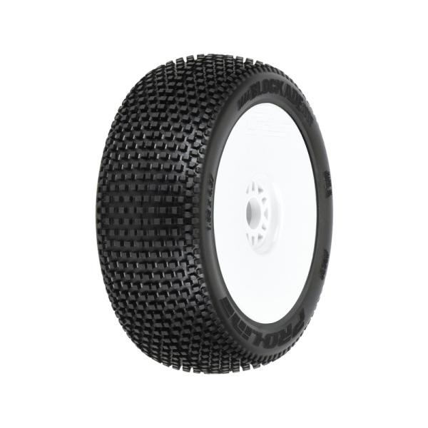 Pro-Line koleso 3.3", pneu Blockade S3 Buggy Tires, disk H17 biely (2)