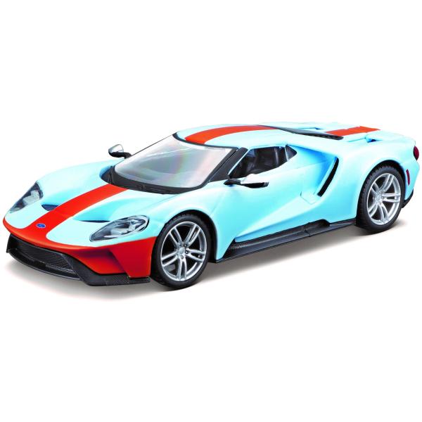 Bburago 1:32 Ford GT - 2019 - Light Blue / Orange