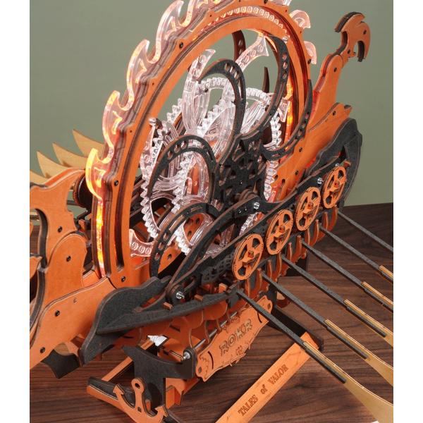 RoboTime 3D dřevěná skládačka Dračí loď Vikingů