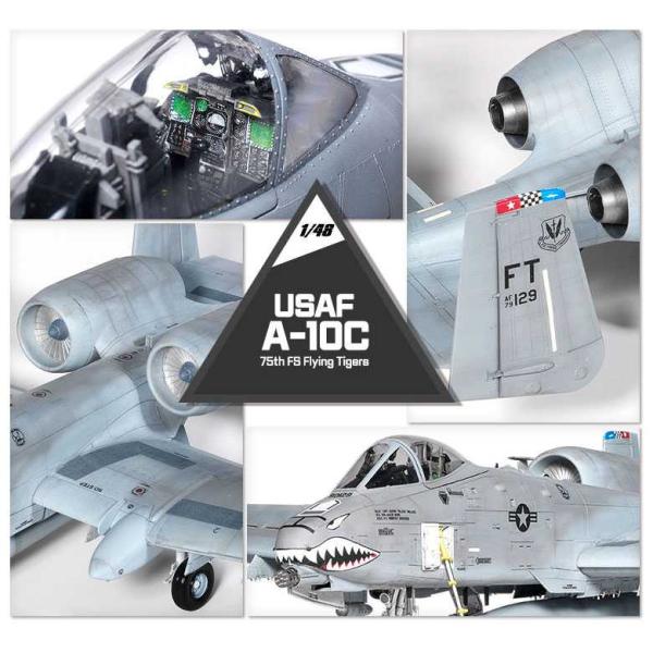 Model Kit letadlo 12348 - USAF A-10C "75th FS Flying Tigers" (1:48) (obrázek 6)