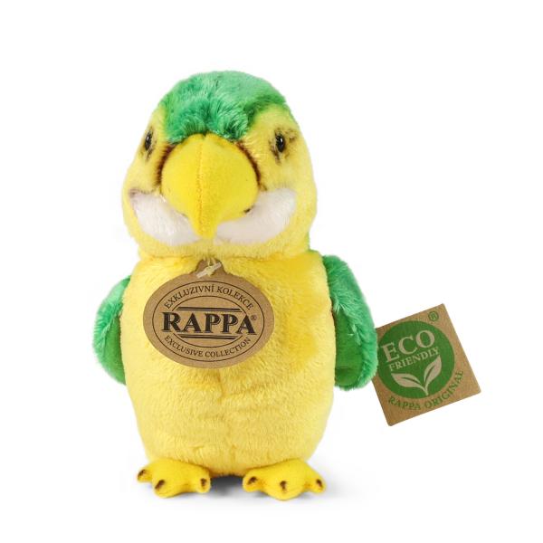 Plyšový papoušek zelený 15 cm ECO-FRIENDLY (obrázek 3)