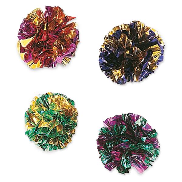 Hračka Magic Cat míček s třásněmi lesklá 3,75cm 4ks