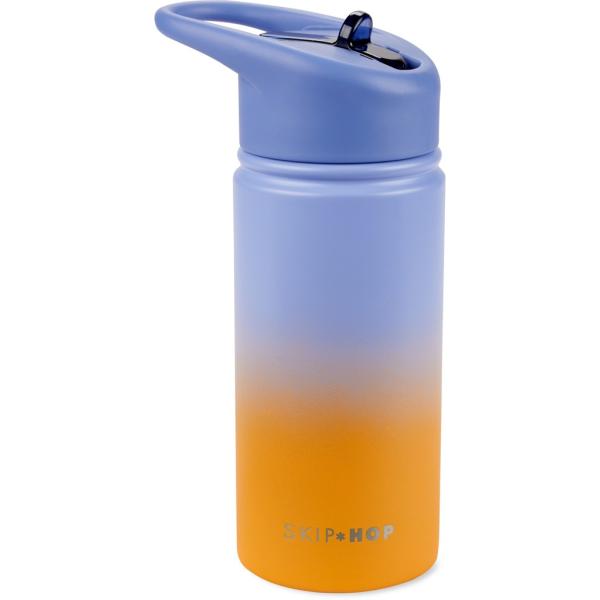 Skip Hop Sticlă Cu Pai Din OțEl Inoxidabil Wander - Ombré Blue, 450Ml-image