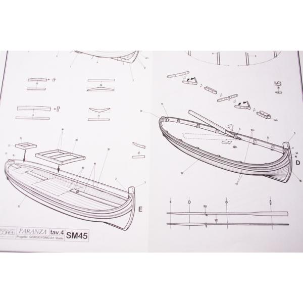 COREL Paranza rybářská loď 1:25 kit (obrázek 9)